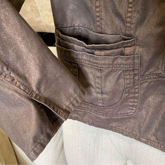 Coldwater Creek Bronze Snap Closure Jacket Sz W18 - Picture 4 of 8